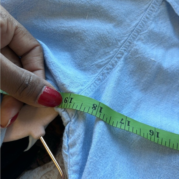 Embroidered Denim Top - Picture 9 of 9